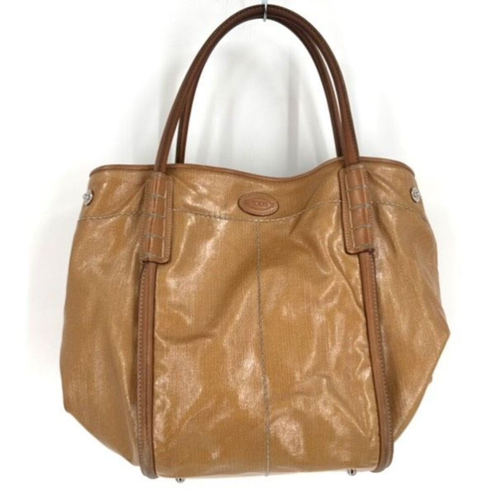 Tod's Tan Leather Tote Bag